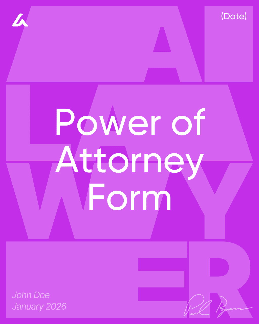 Power of Attorney Form