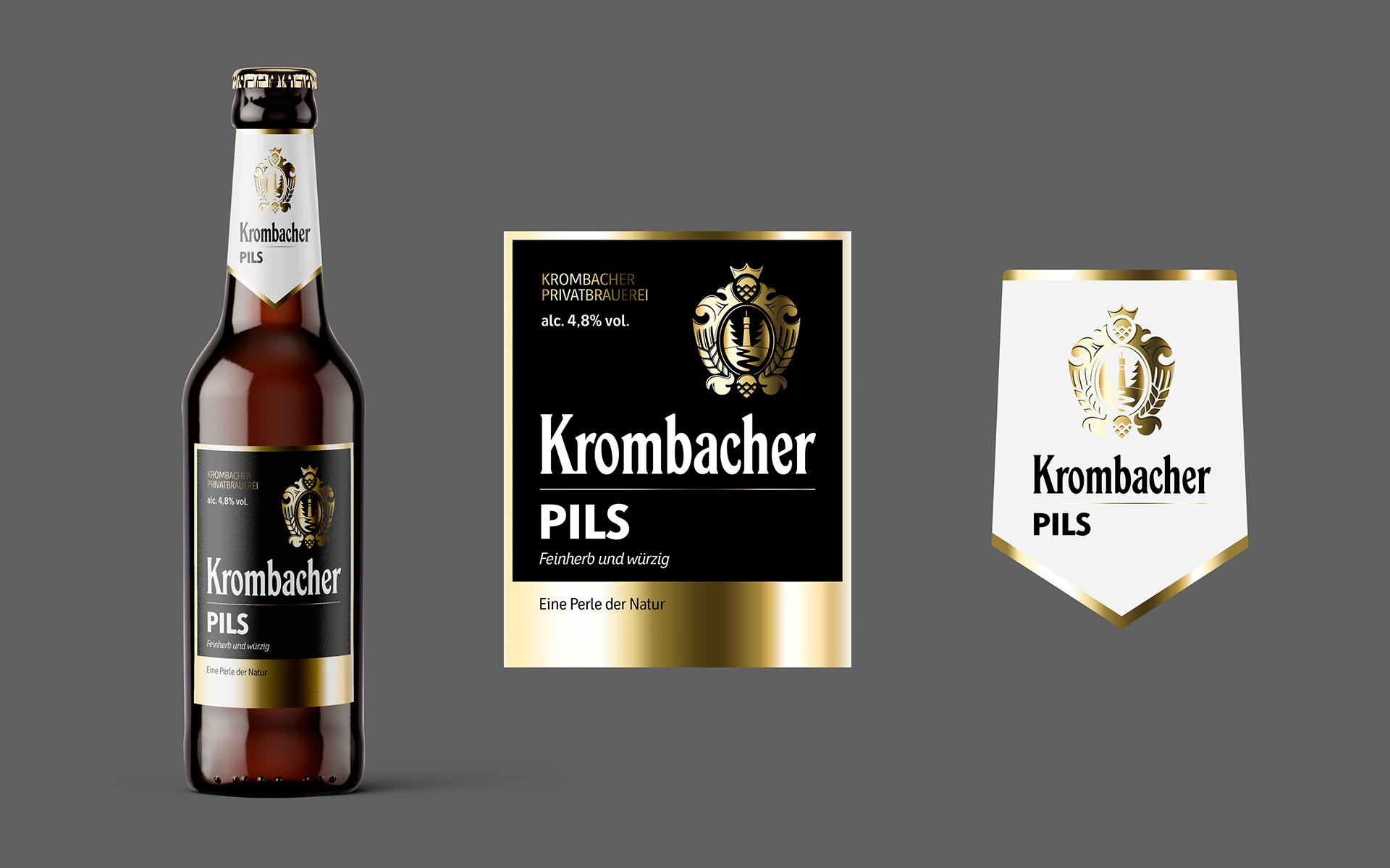 Labeldesign für die Krombacher Nightlife Edition – reduziert, laut und bewusst anders gedacht.