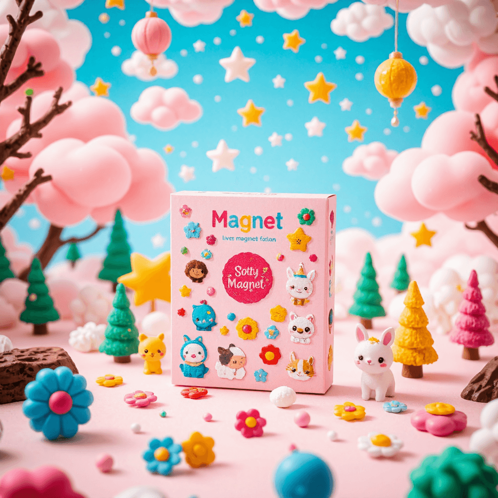 product photography of a box of magnet