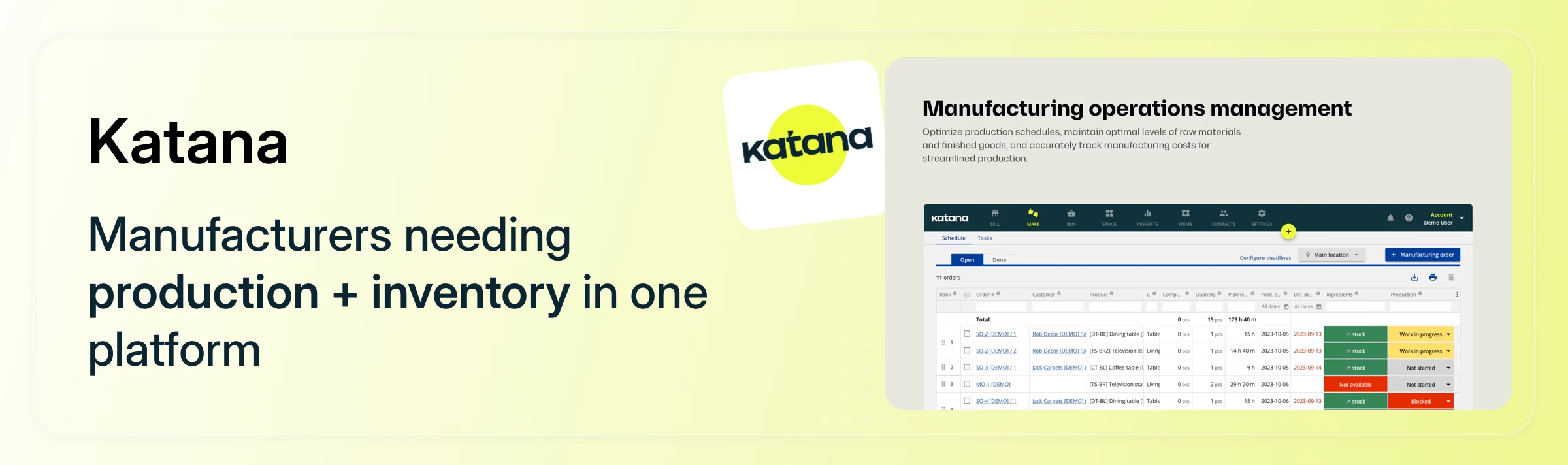 Katana cloud inventory software