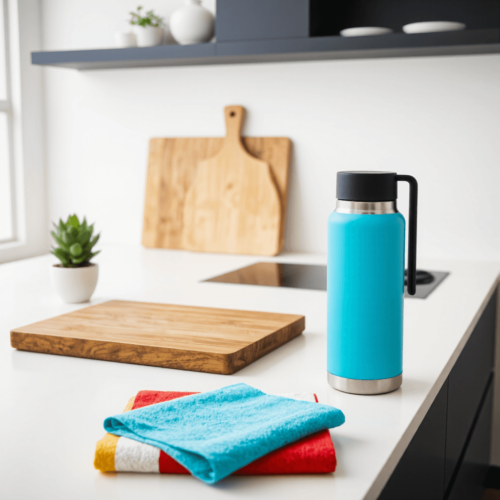 product photography of thermos