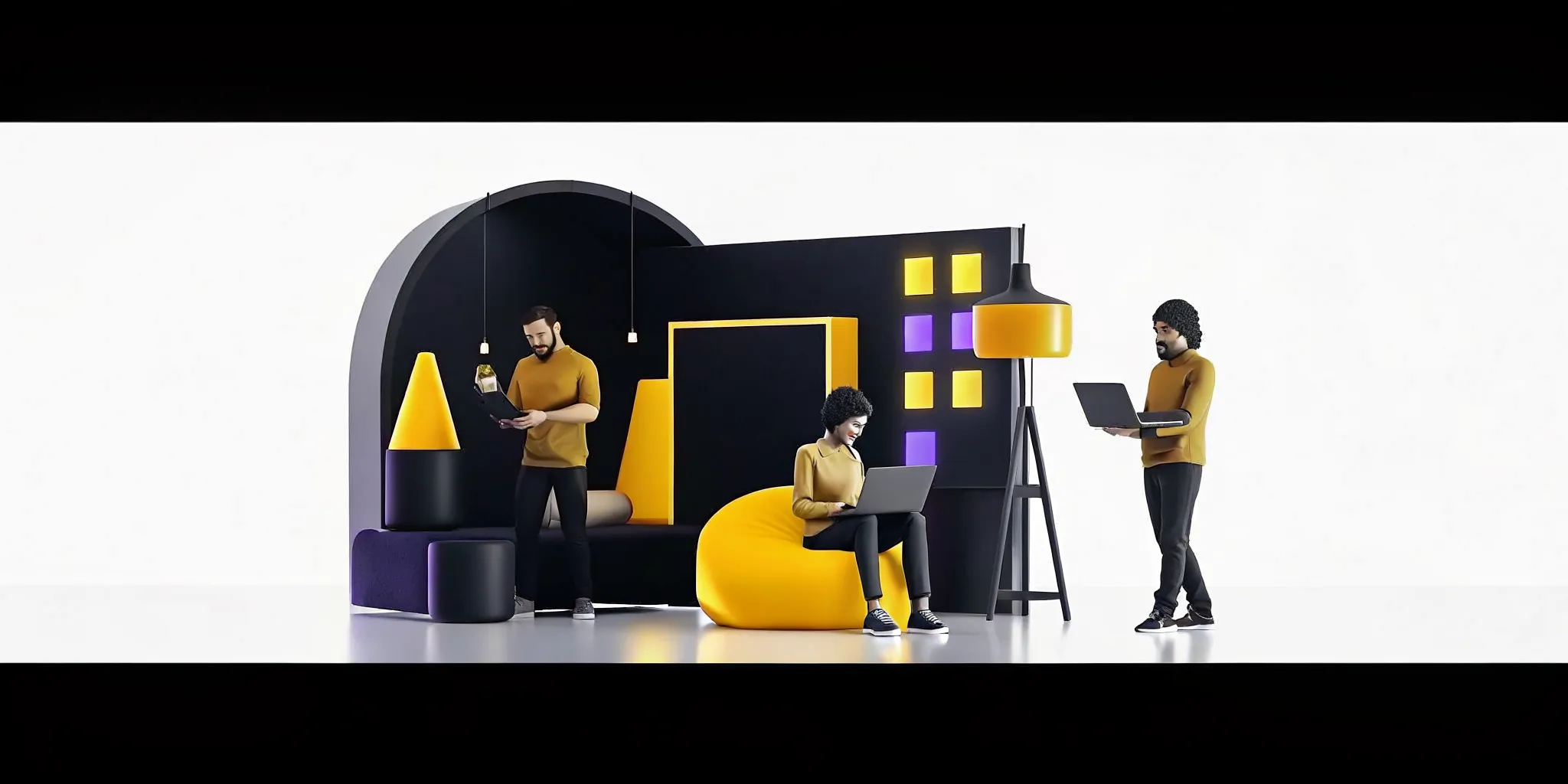 Brand team shaping the look and personality of an AI character