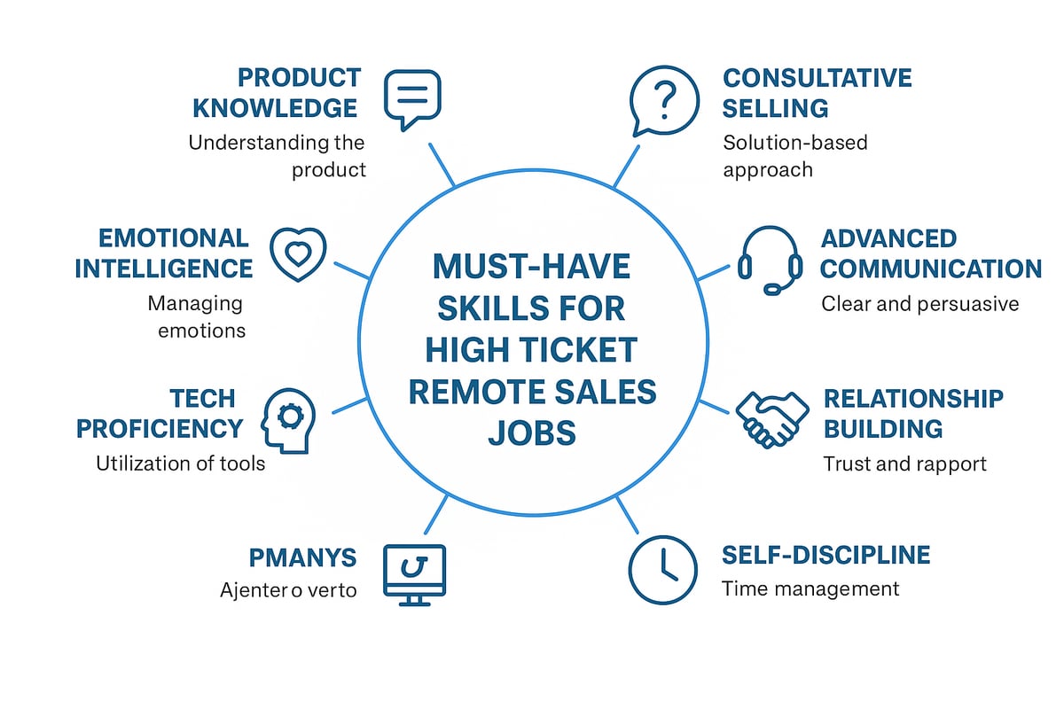 Must-Have Skills and Qualities for High Ticket Remote Sales Roles