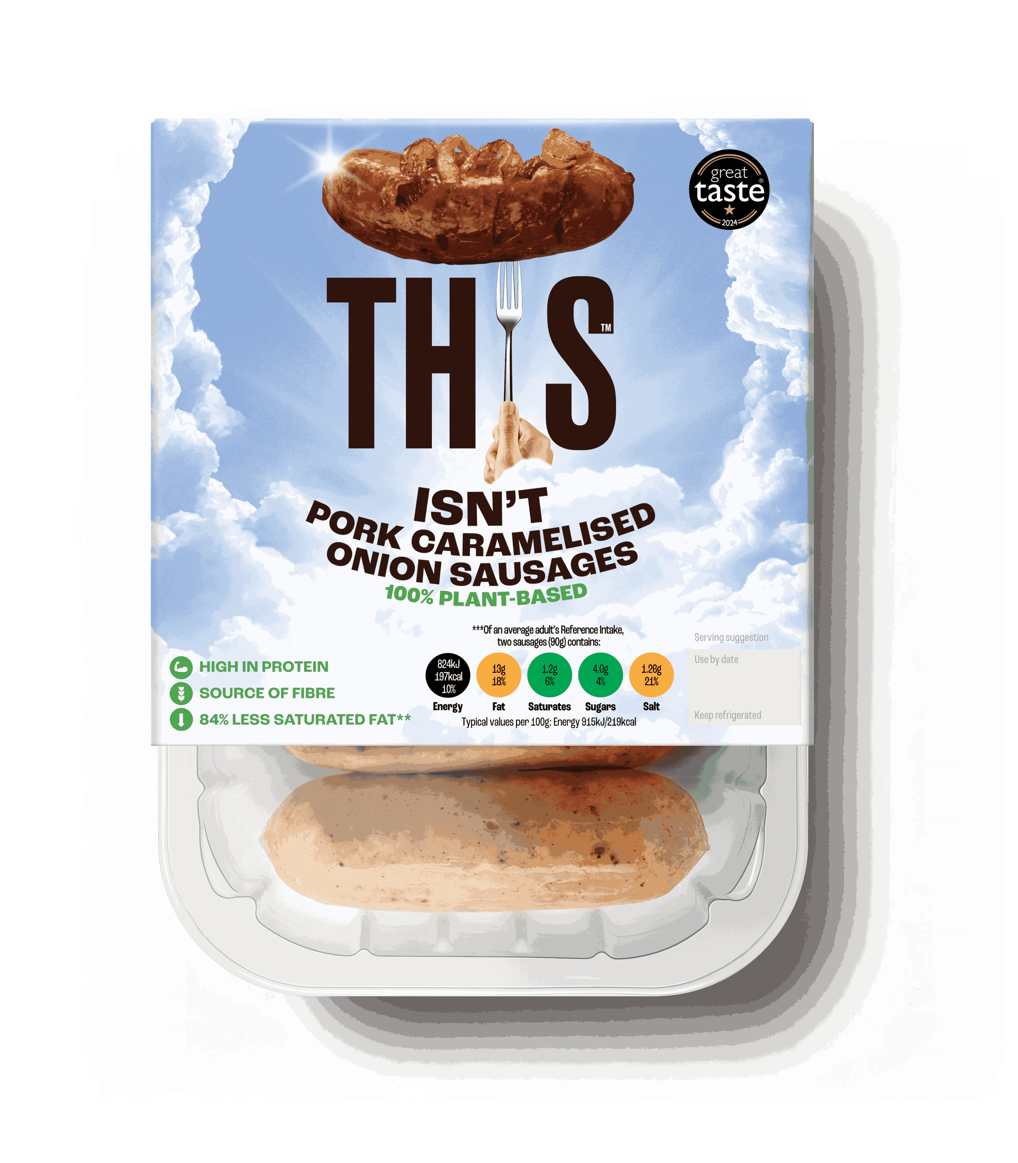 SAUSAGES CARAMELISED ONION