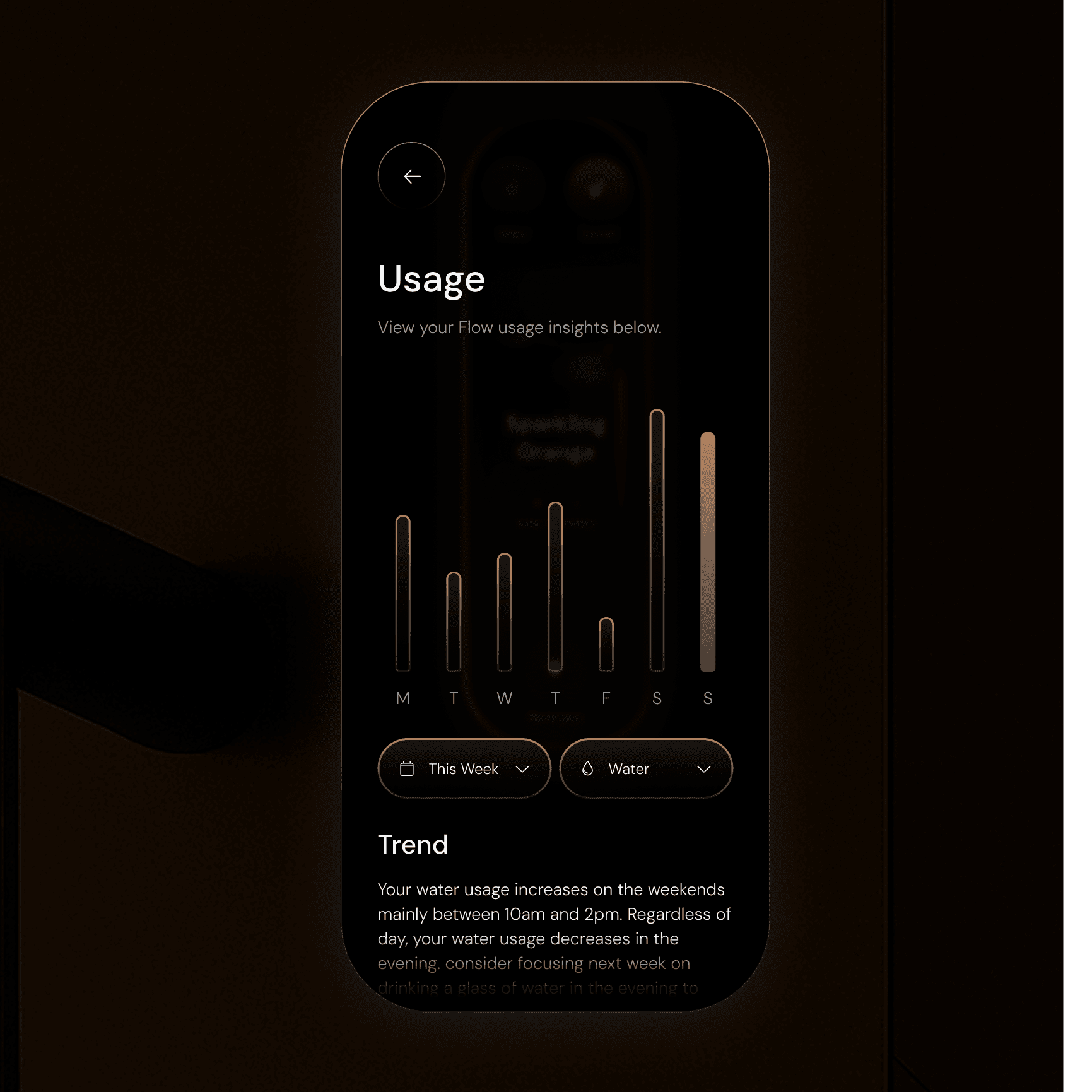 Insights screen in the mobile UI.