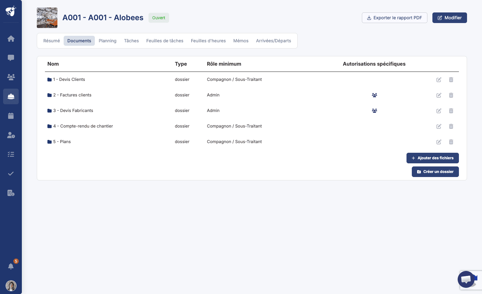 Application mobile Alobees et planning web