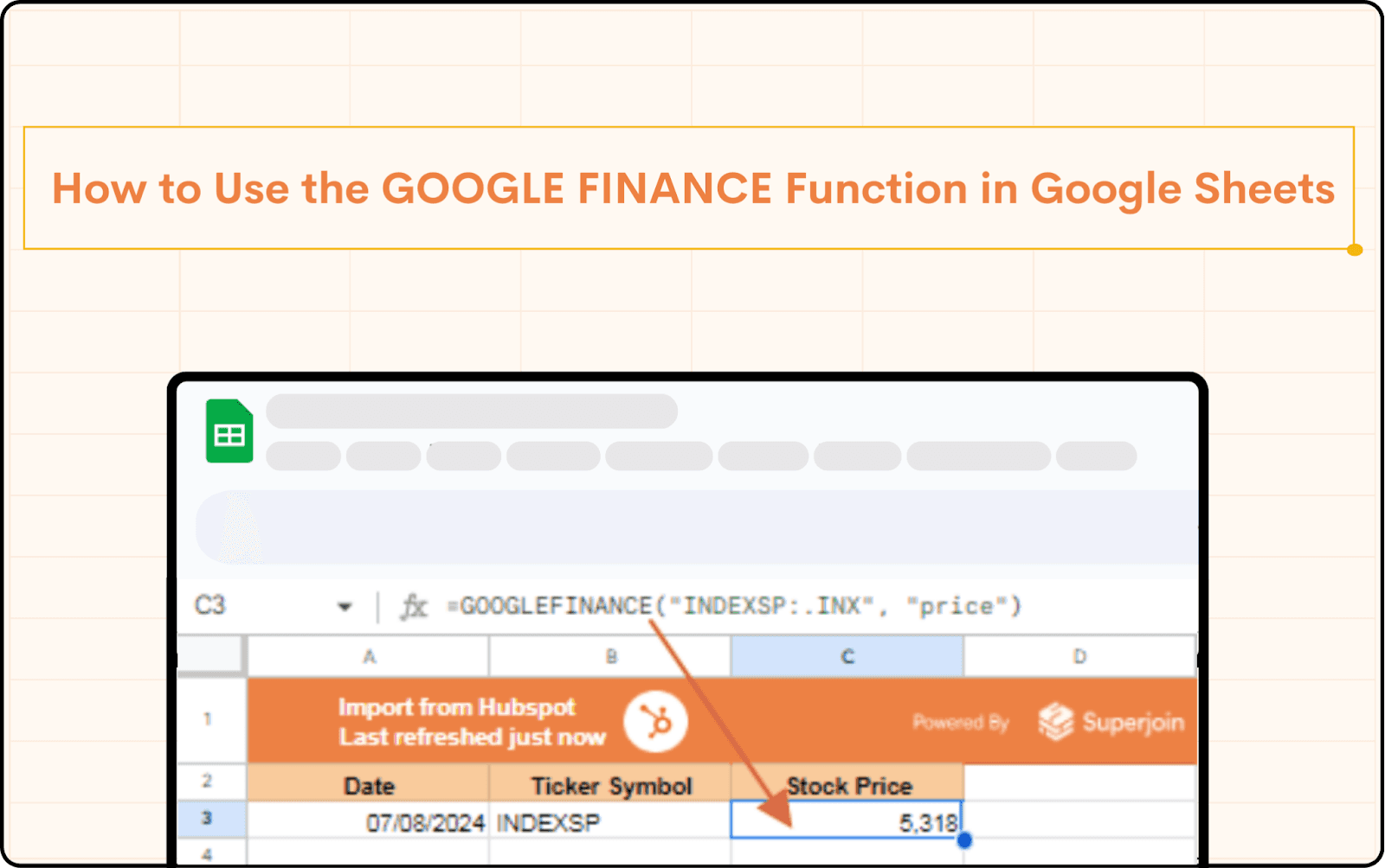 How to Use the GOOGLE FINANCE Function in Google Sheets