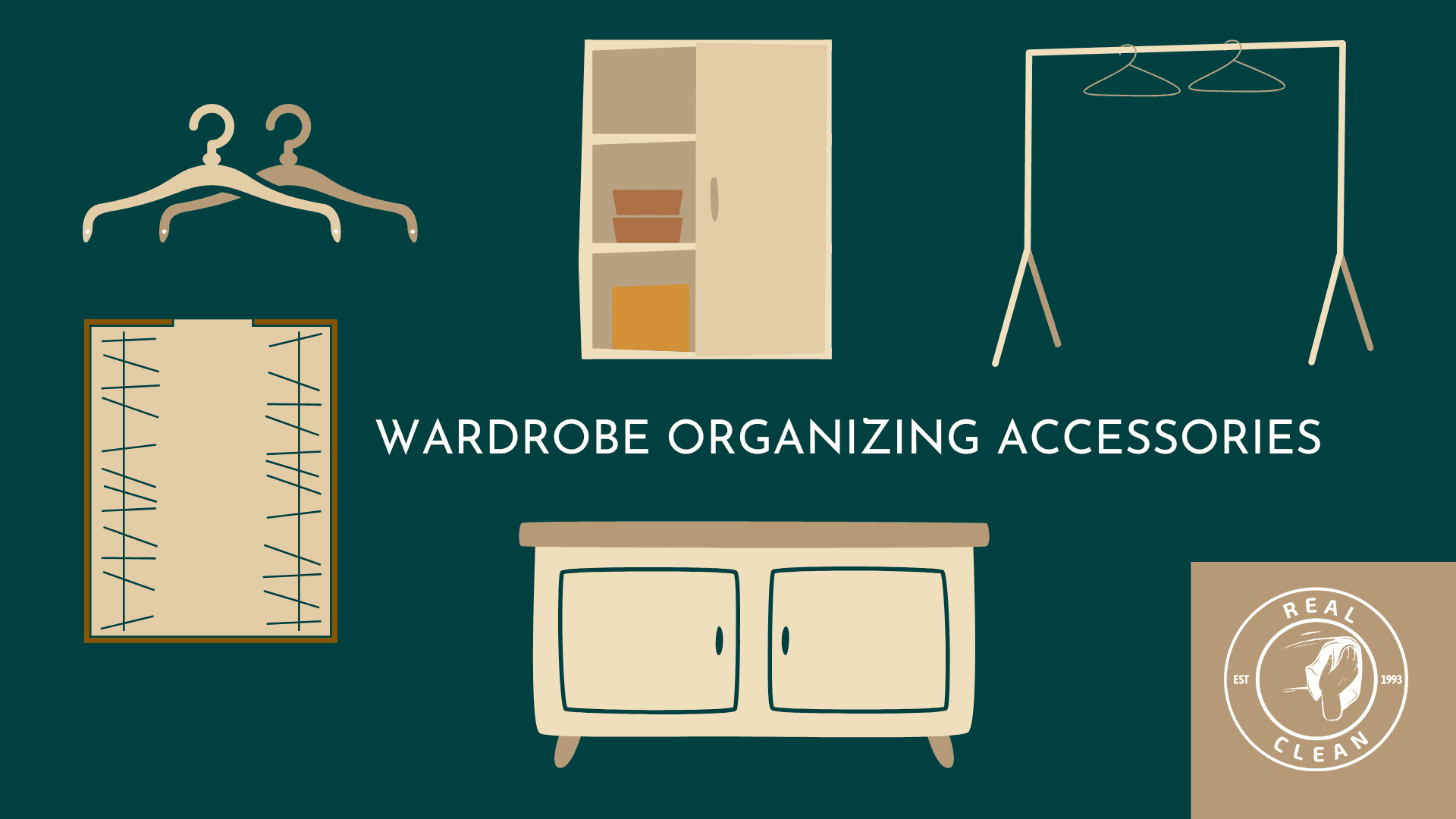 hanger illustration, cabinet, hanging rods, closet illustrations