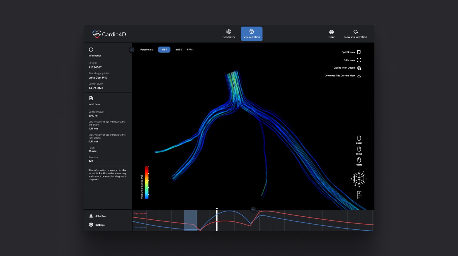 Tablet showing Bloomy UI