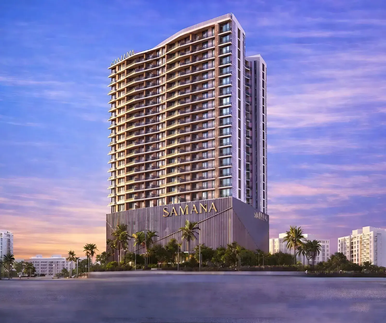 green field project by samana building view