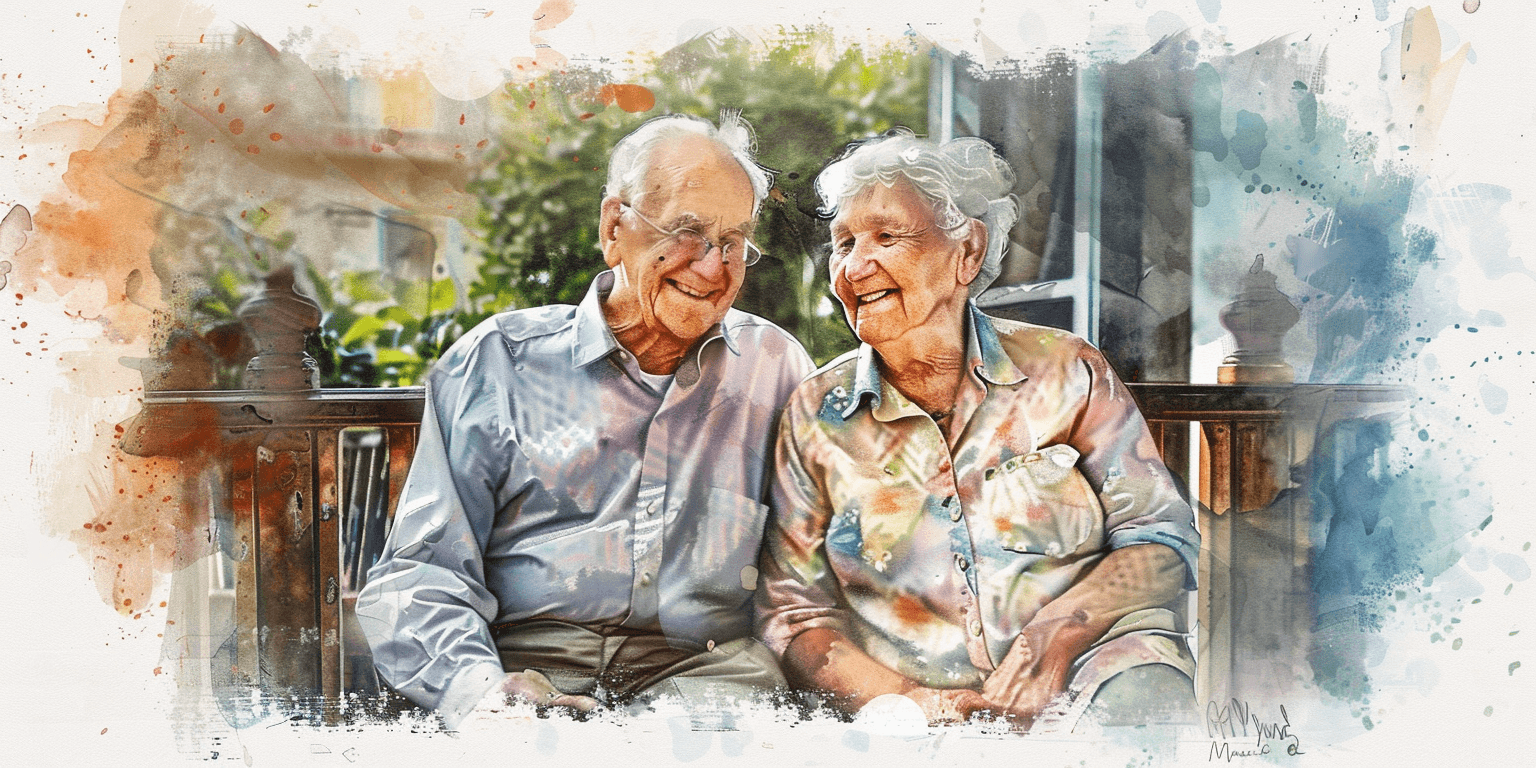 happy seniors aging in place at home in Miami
