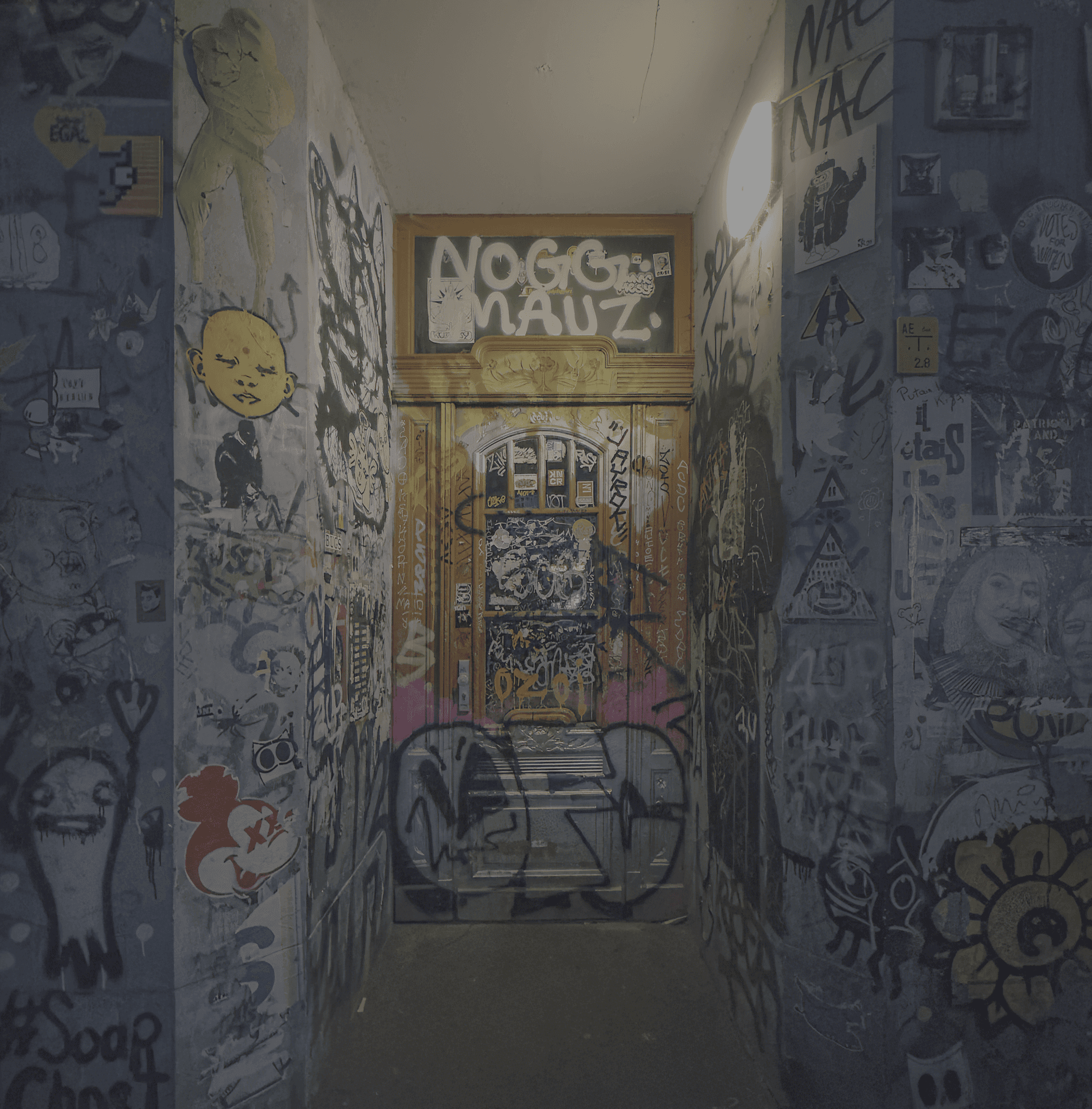 Secret underground lair entrance in Friedrichshain