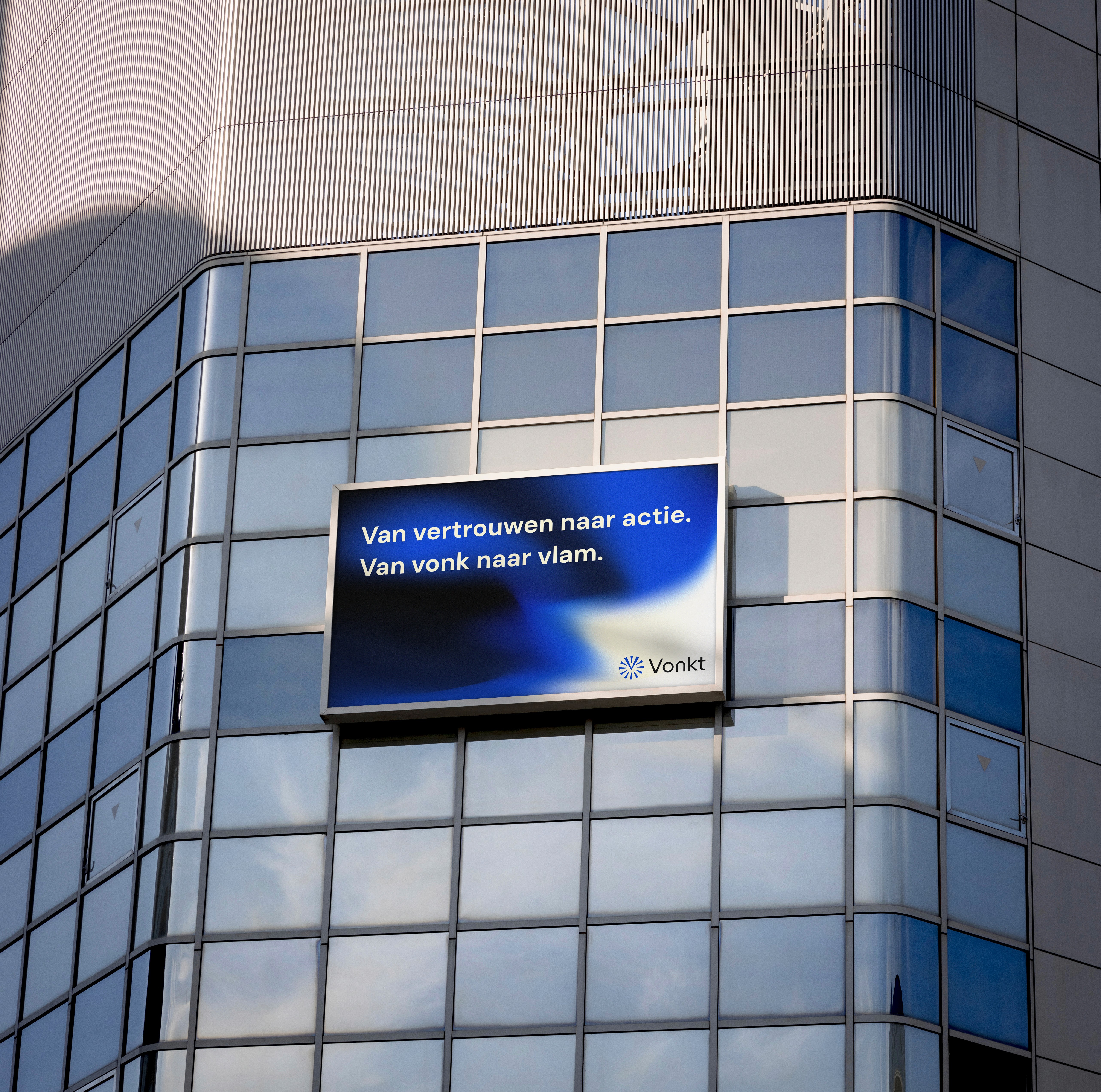 Branded out of home billboard for business coaching brand Vonkt