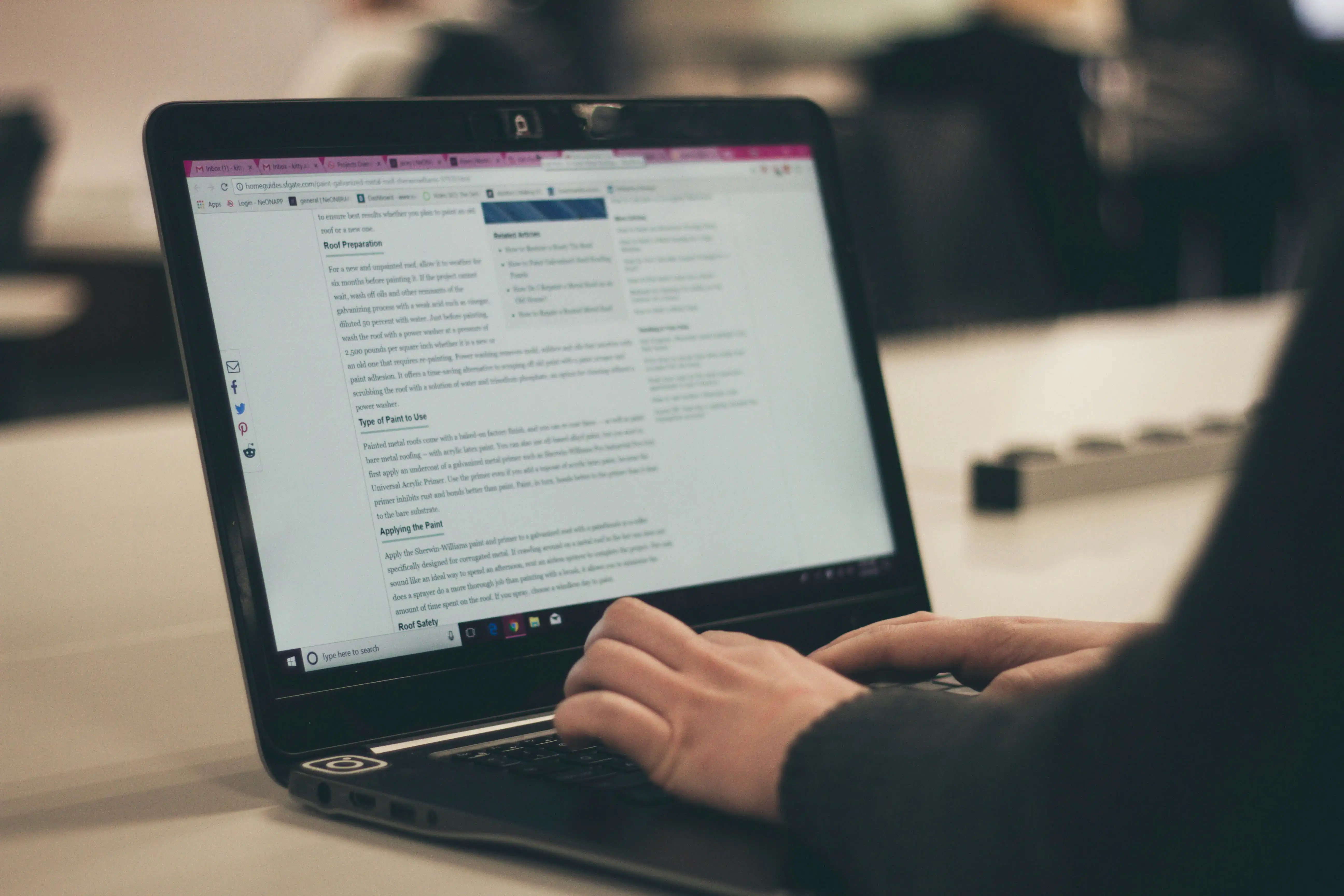 Laptop showing paid advertising campaign planning