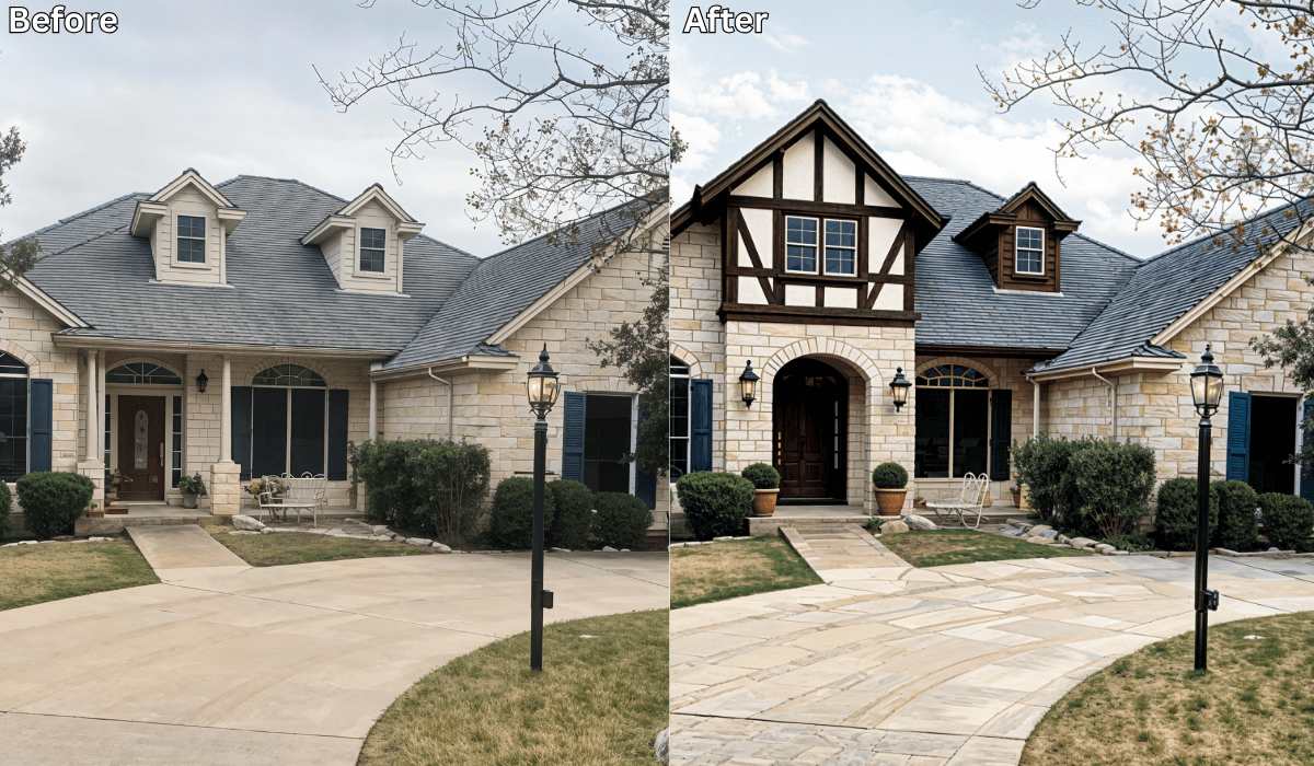 From Ordinary to Elegant: How AI Transformed This Home’s Exterior
