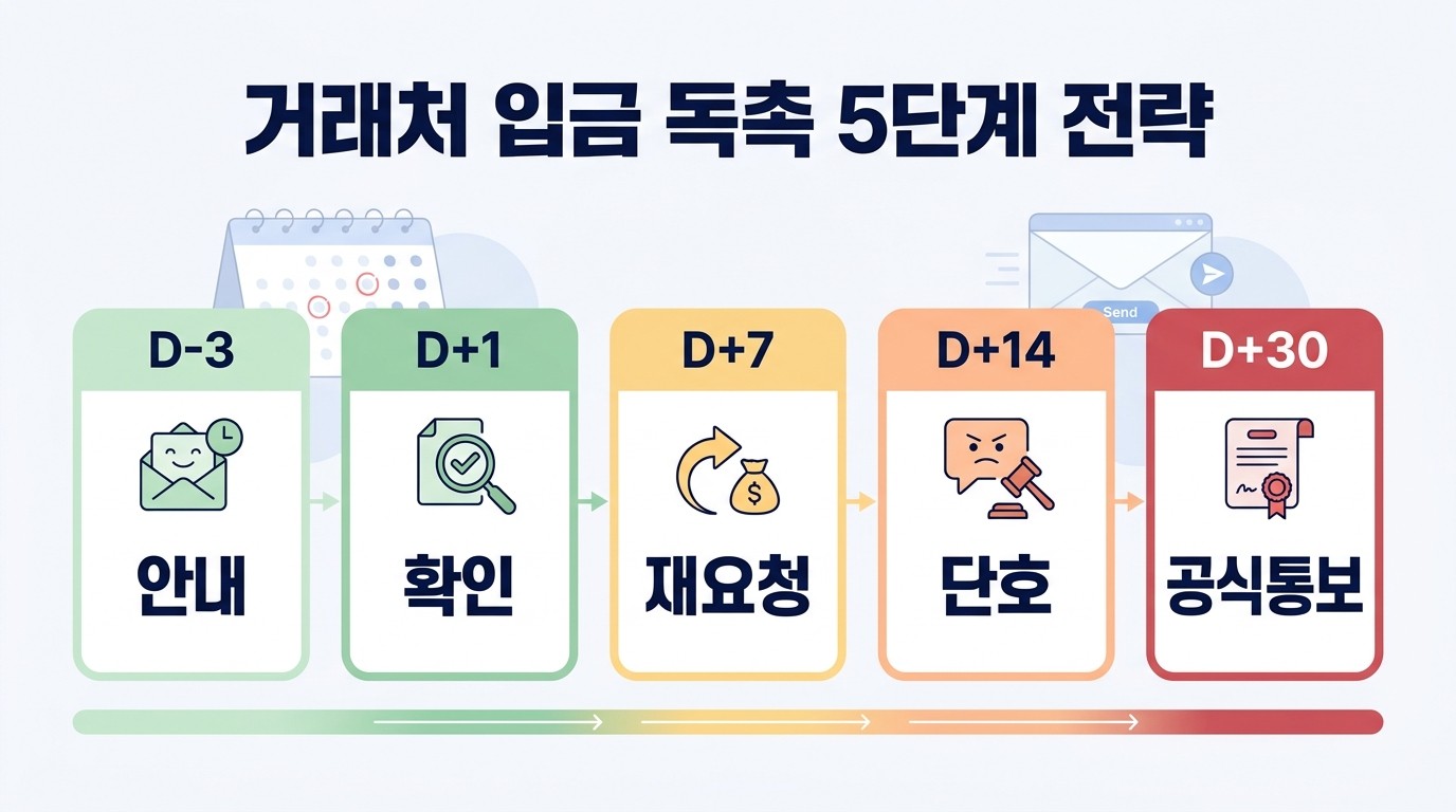 거래처 입금 독촉 5단계 전략