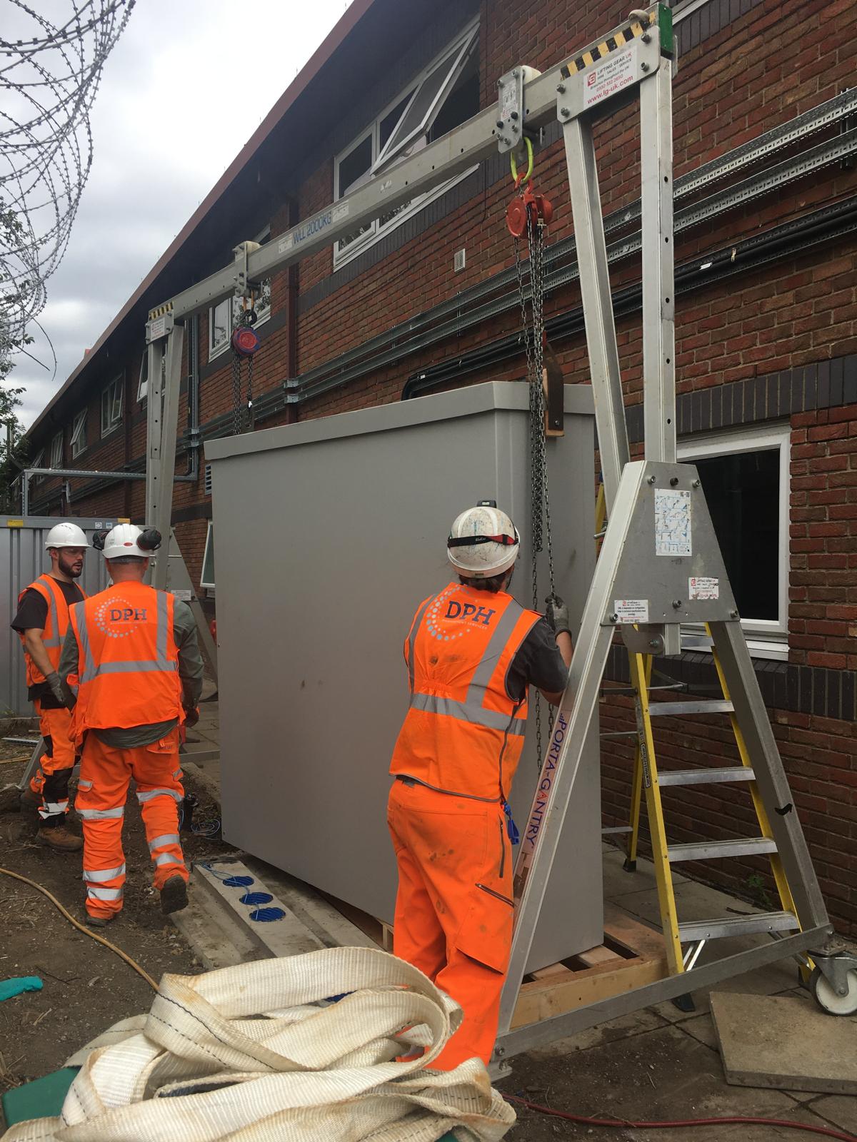 An electrical rail project completed by DPH 