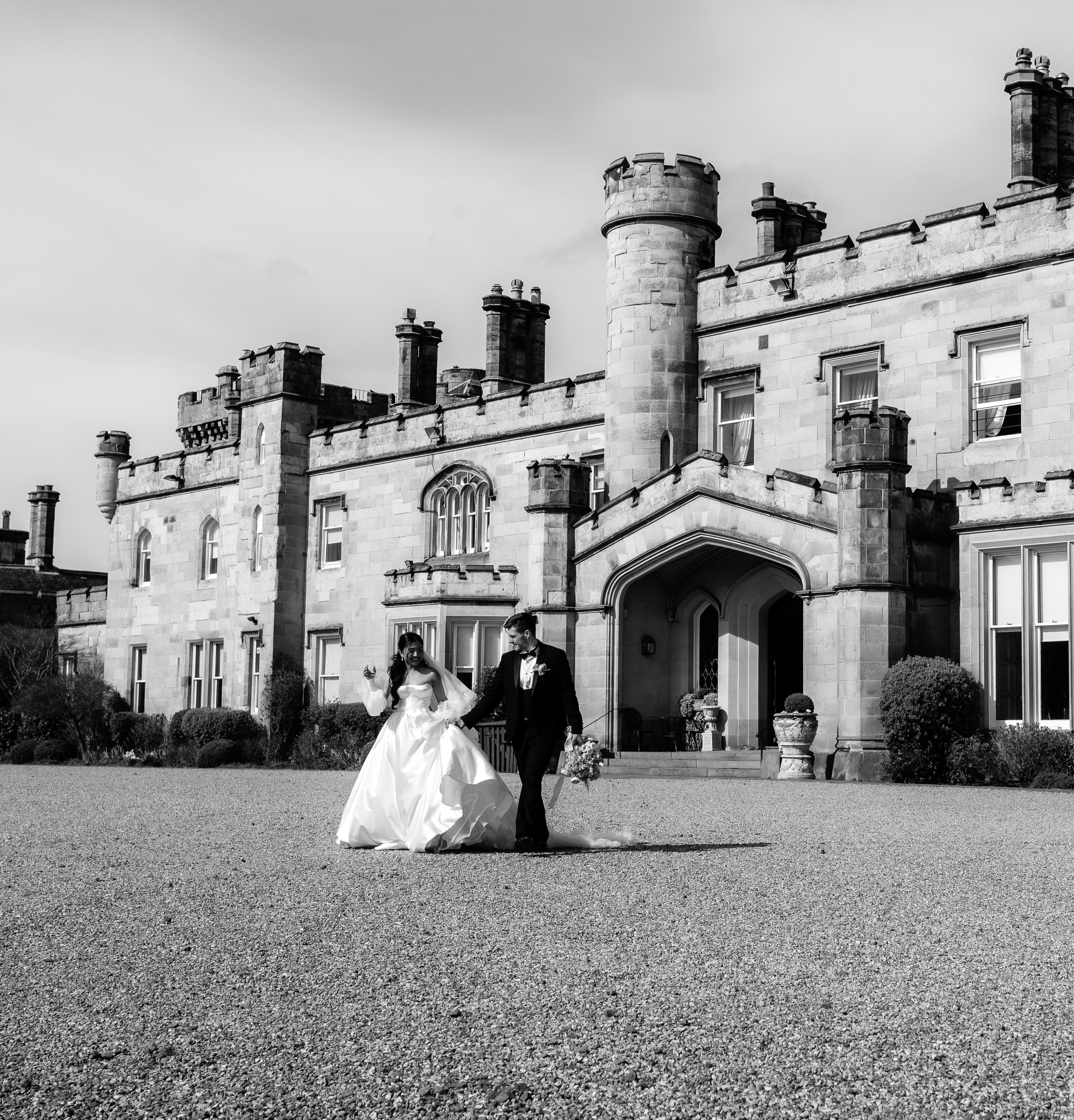 Bride and Groom at Dundas Castle Edinburgh - Cinematic Wedding Video Edinburgh