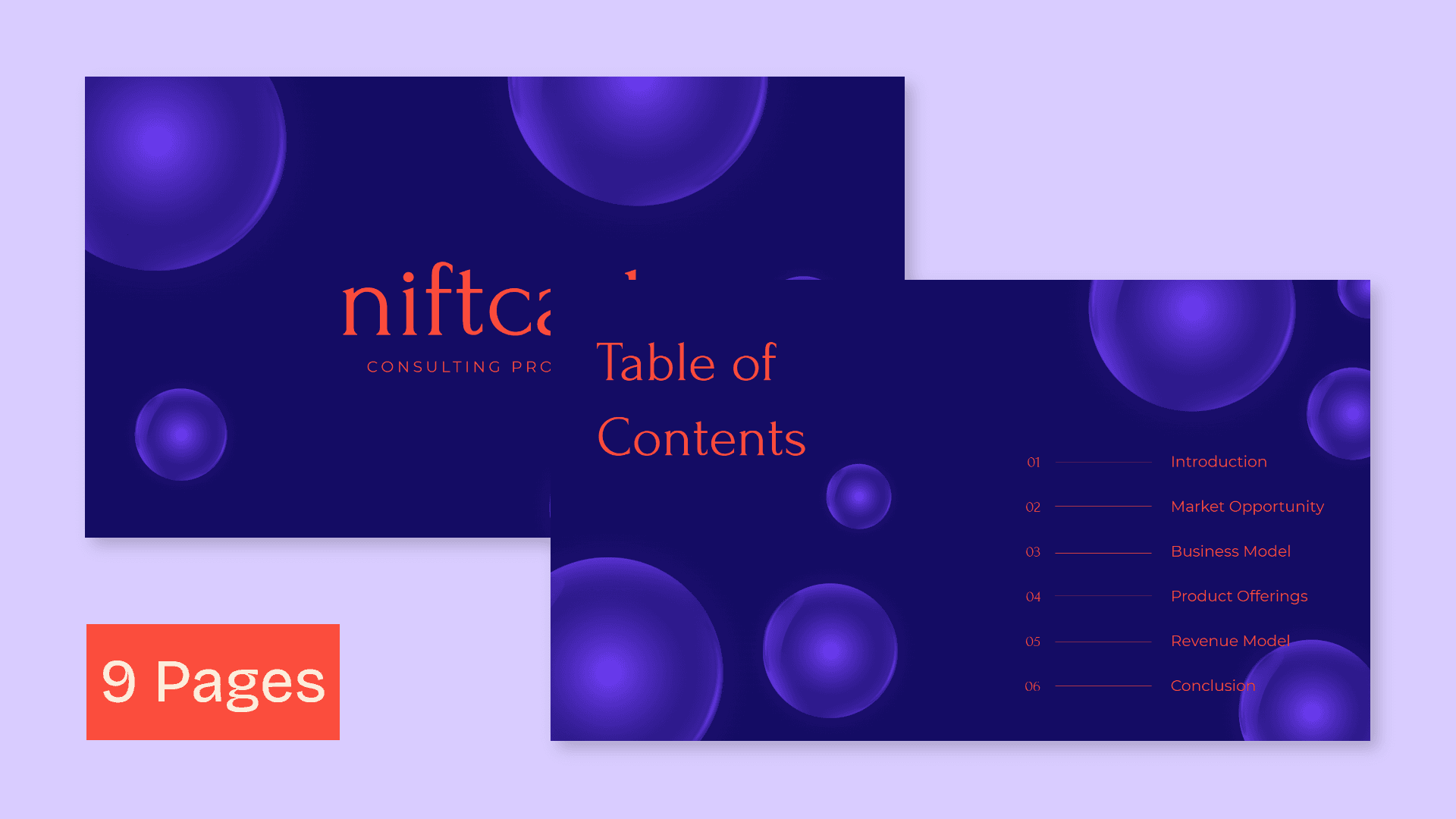 NiftCart Consulting Proposal Template