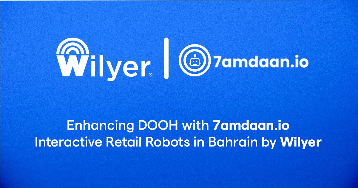 Enhancing DOOH with 7amdaan.io Interactive Retail Robots in Bahrain by Wilyer - Wilyer