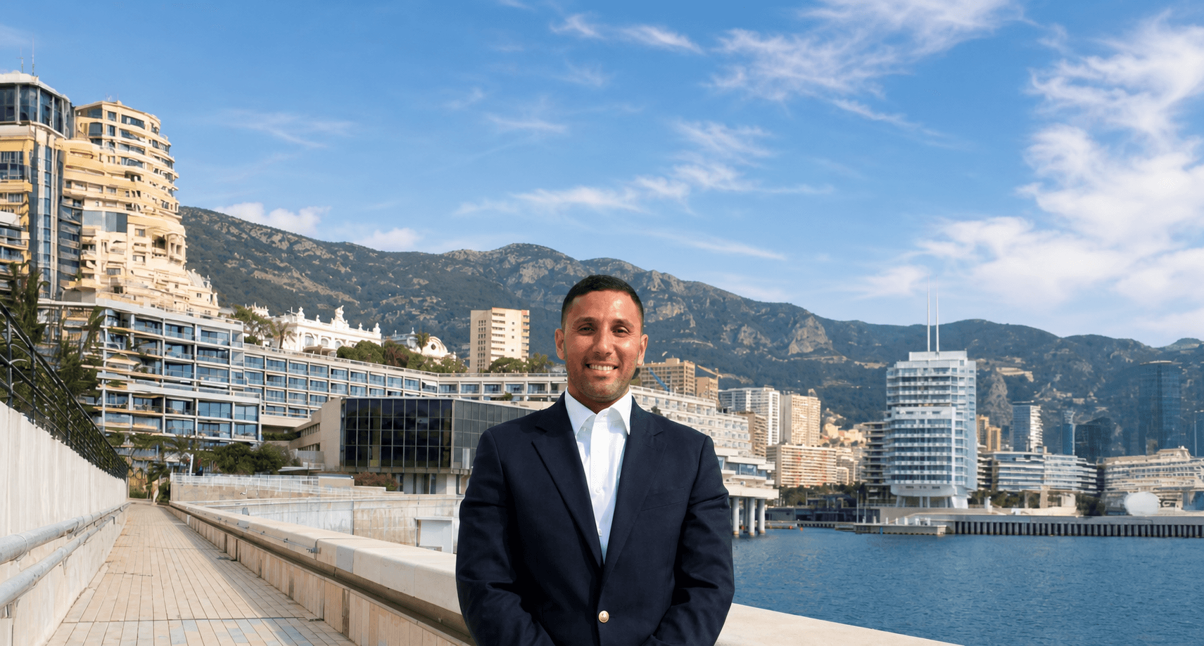 Soufiane Abbassi, Senior Negotiator at the MyCrown Estates agency in Monaco