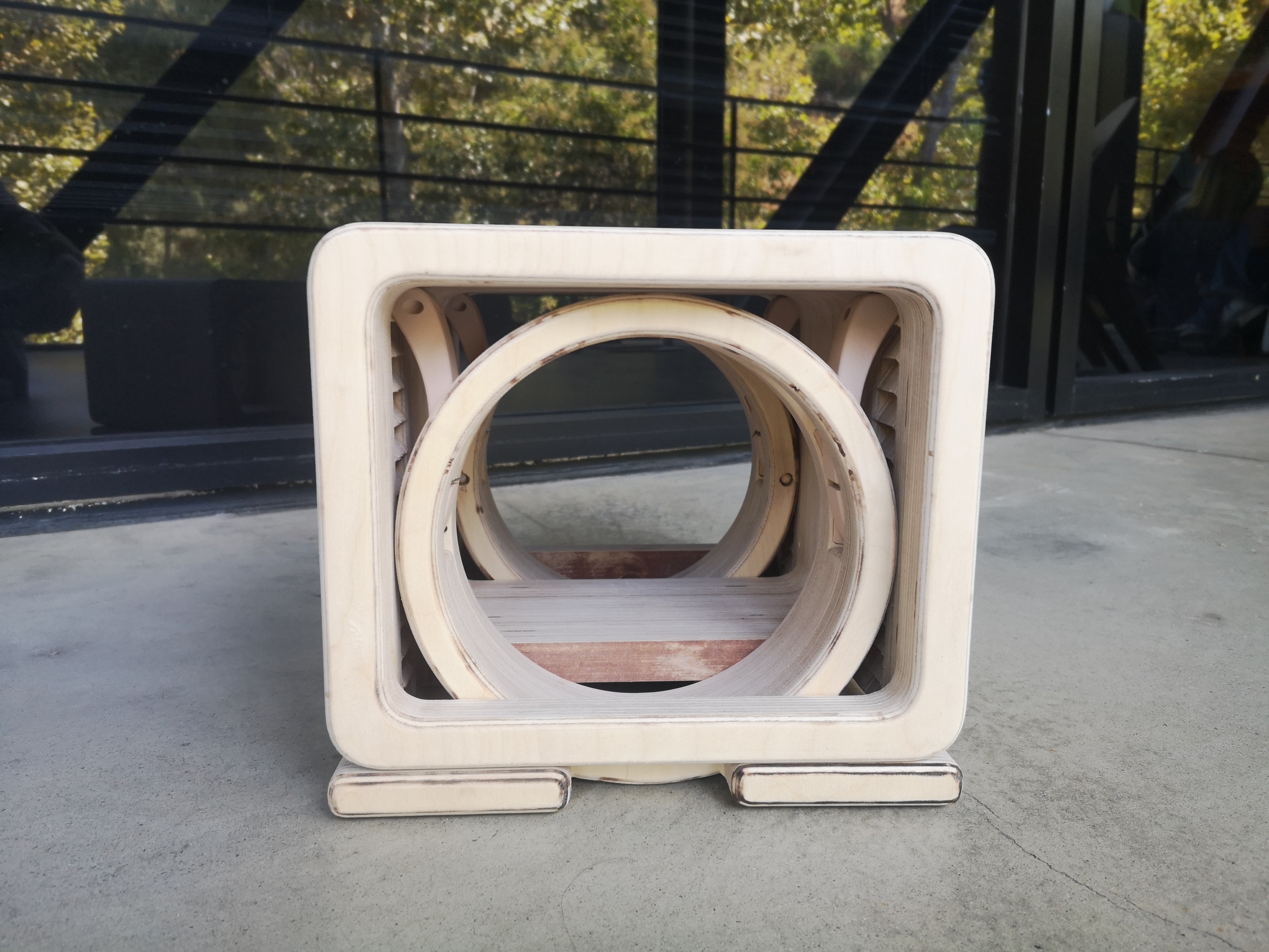 Modern food magazine brochure mockup with bold typography and bright yellow accents