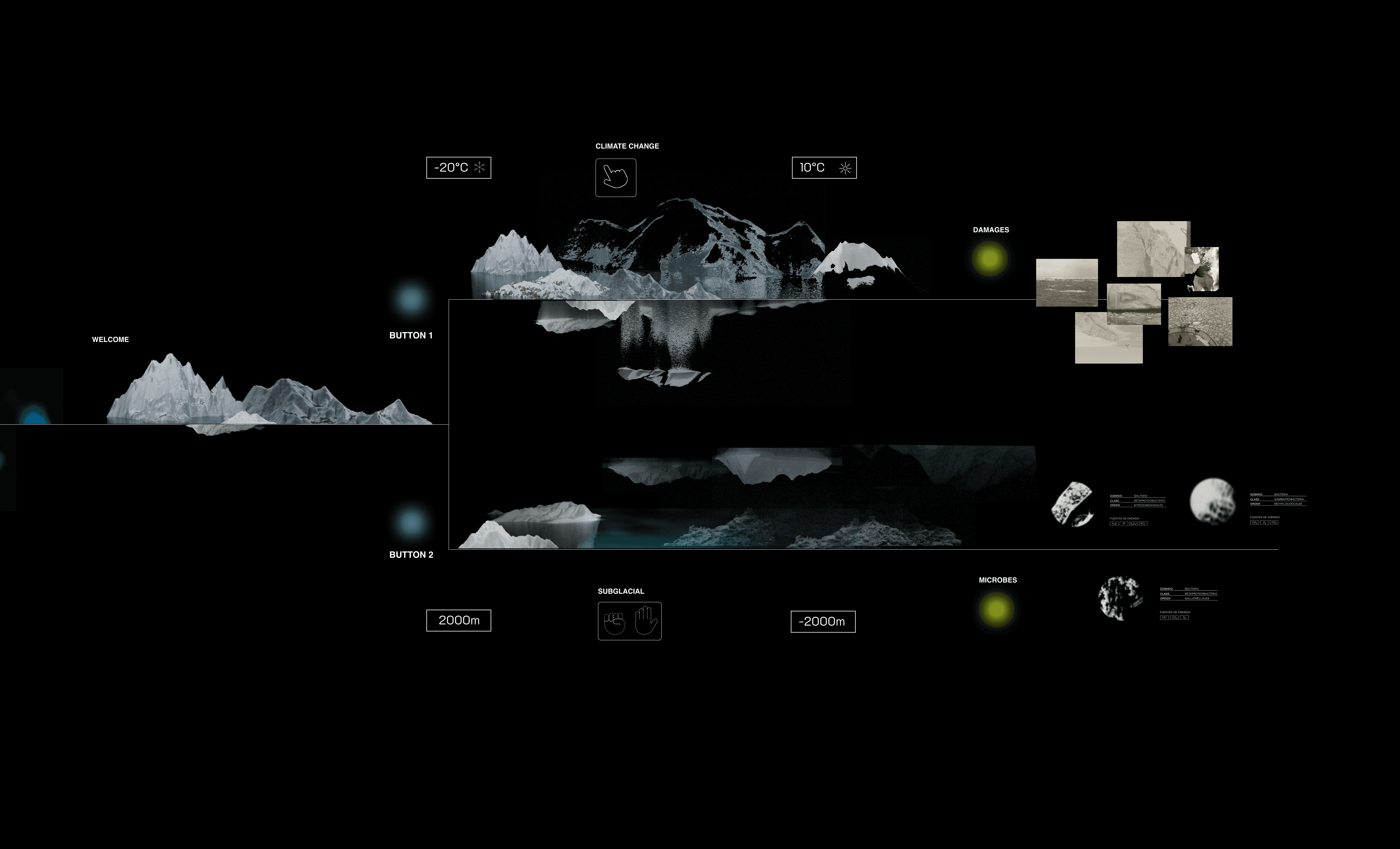A close up of a blue and yellow object
