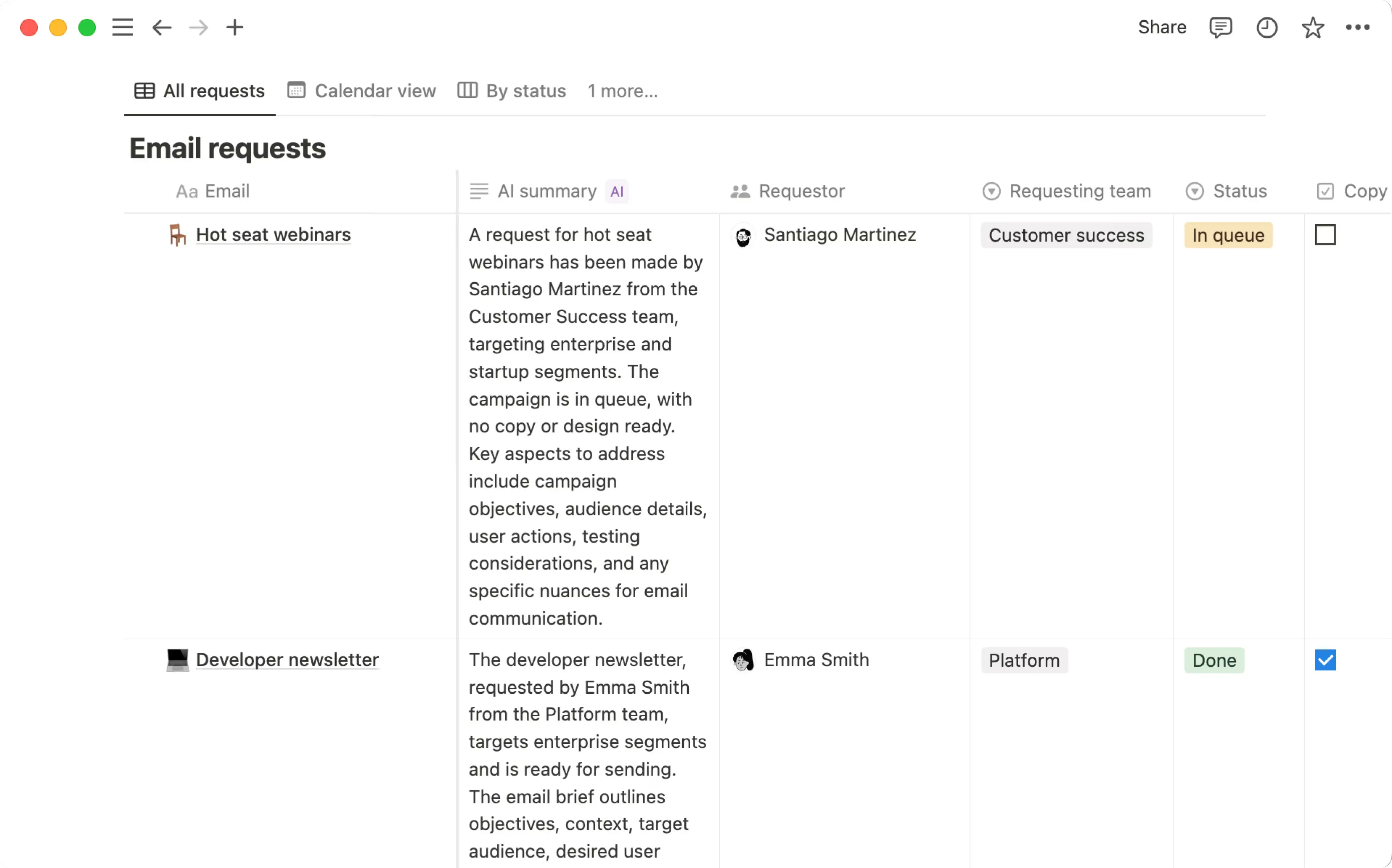 Notion Ai Database