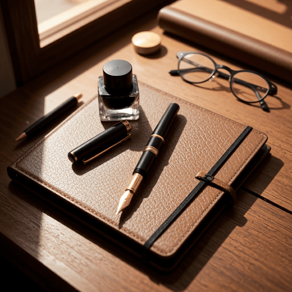 product photography of fountain pen