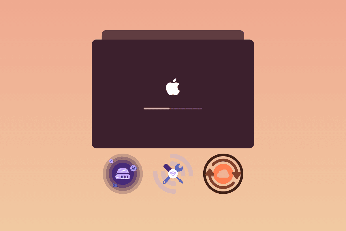 Two screens from a fictional AI mobile app on an orange gradient background