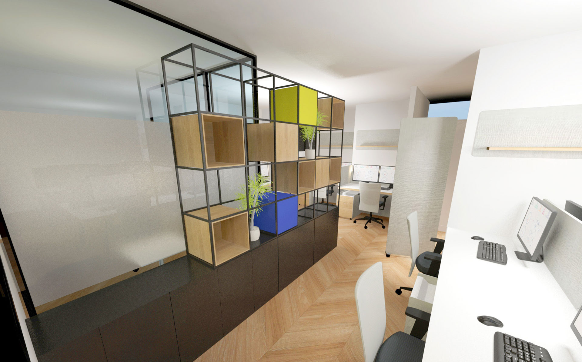 Office layout for Sanofi