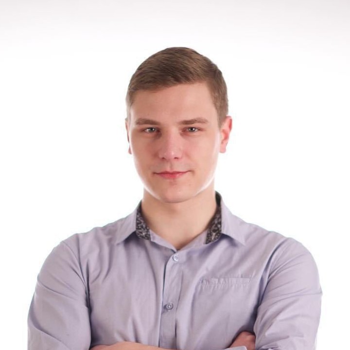 Photo of Volodymyr Lakomov, senior data analyst.