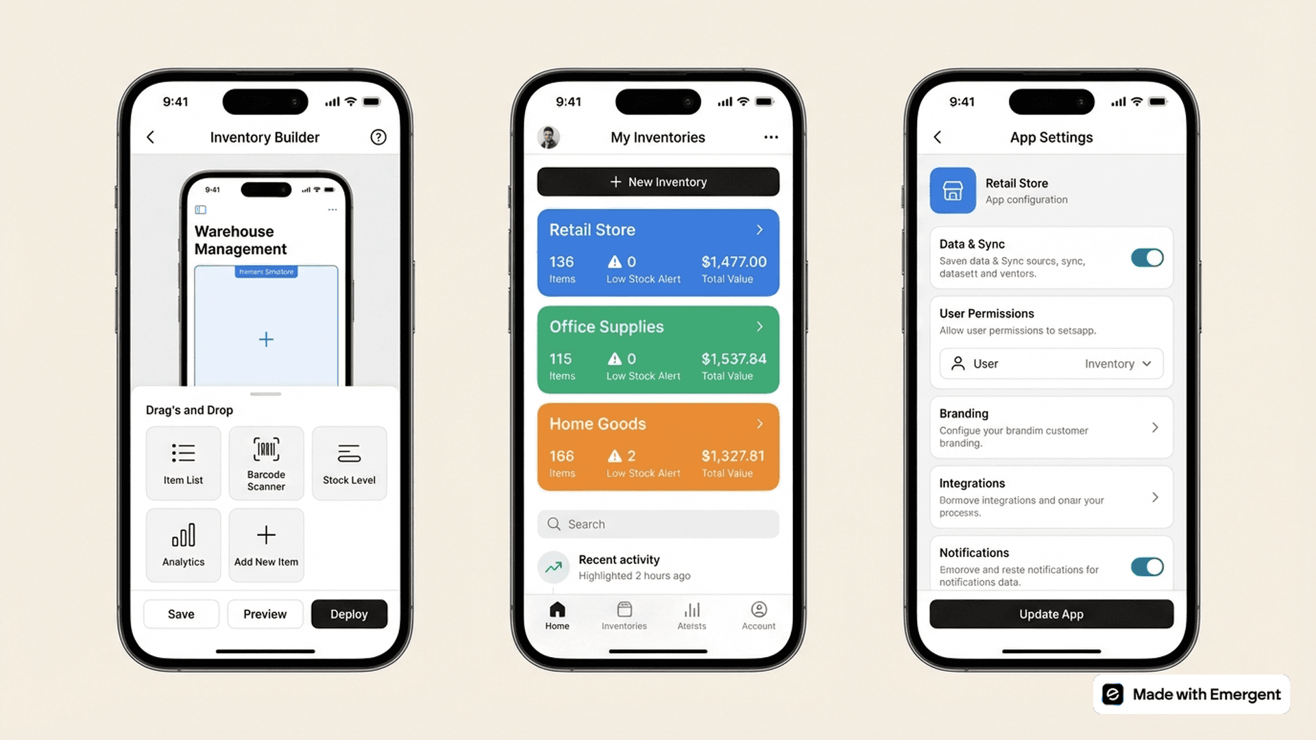 Inventory Keeping App Made With Emergent