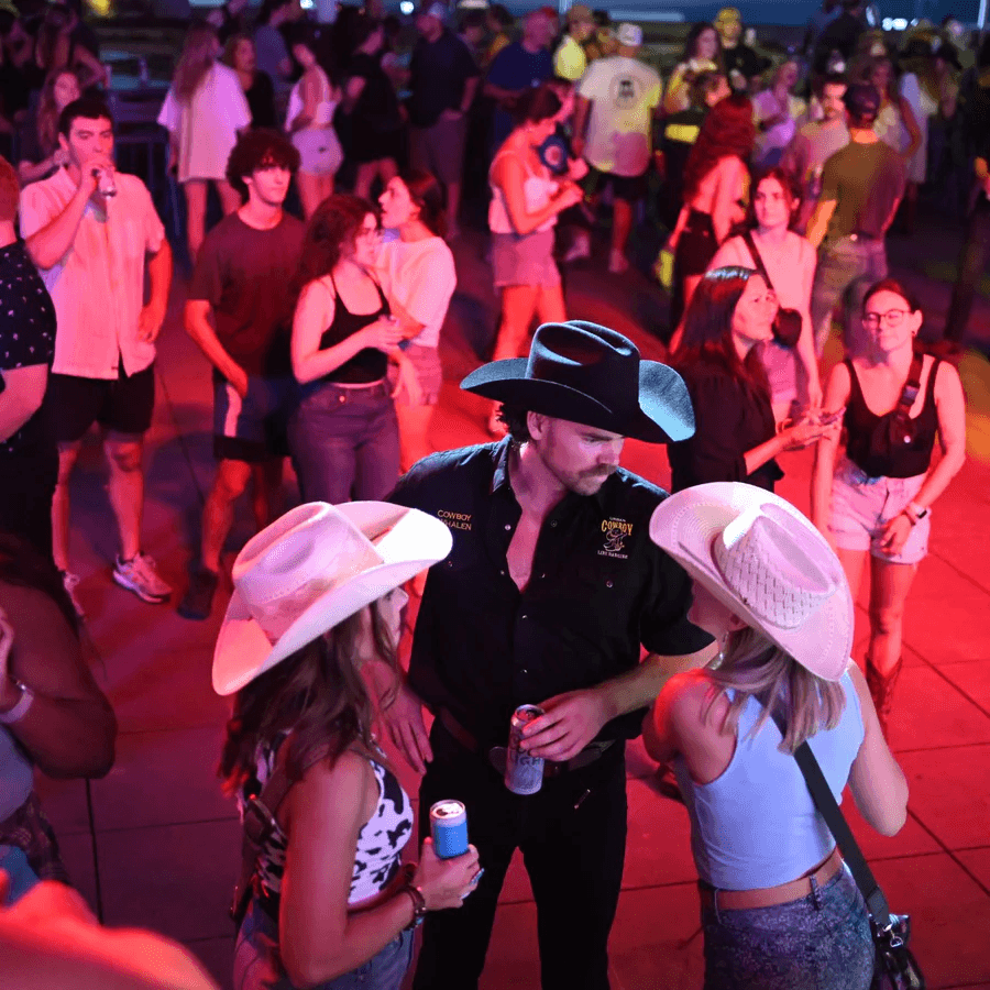 Abstract illustration of a network of connected icons