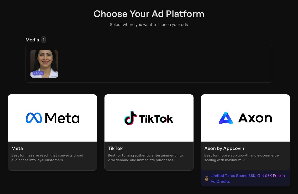  Choose your ad platform