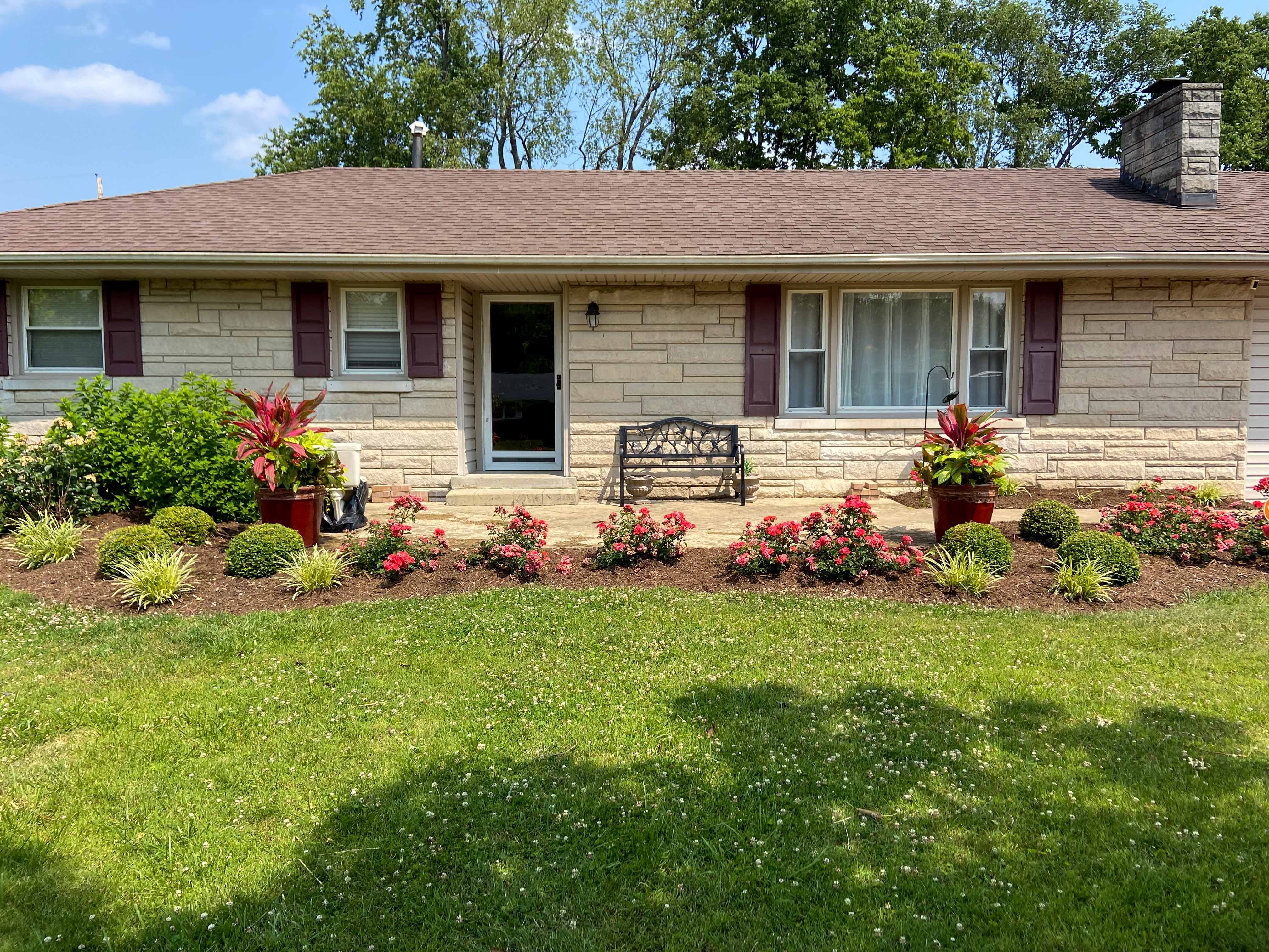 vibrant native flowers, landscpaing project by Ketucky outdoor living