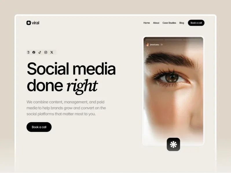 Viral framer website template