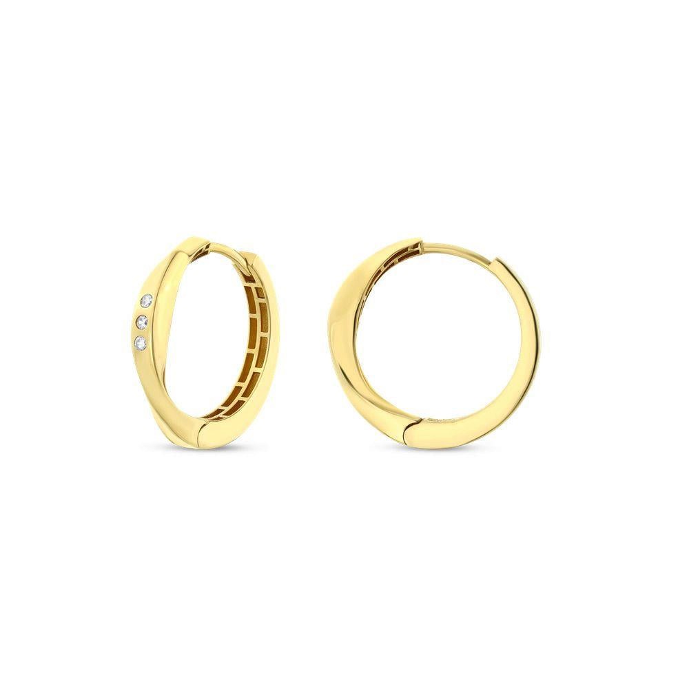 Assos Pırlanta 14 Ayar Altın Halka Küpe 0.093 Ons