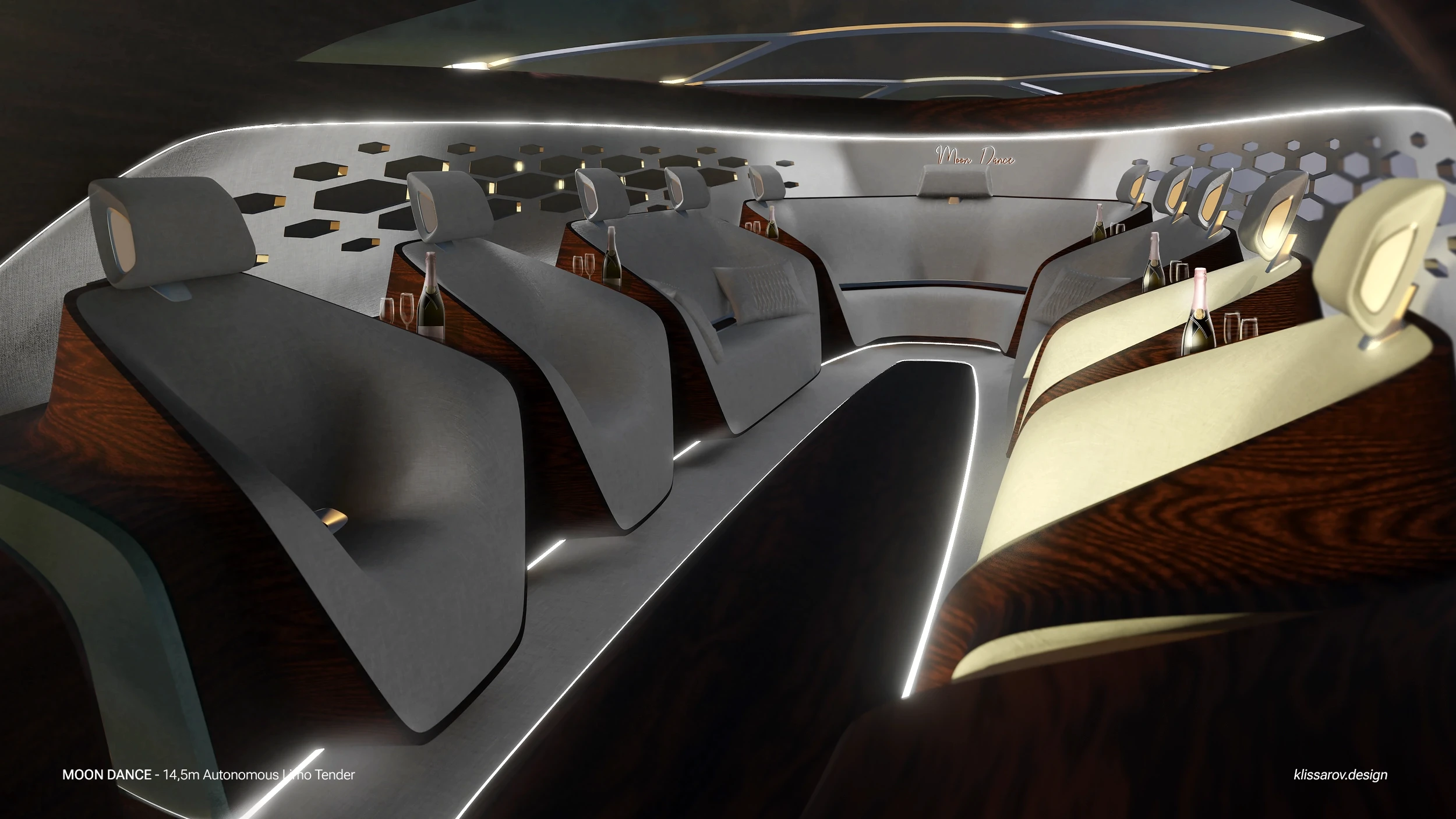 FInal interior design with evening ambaince