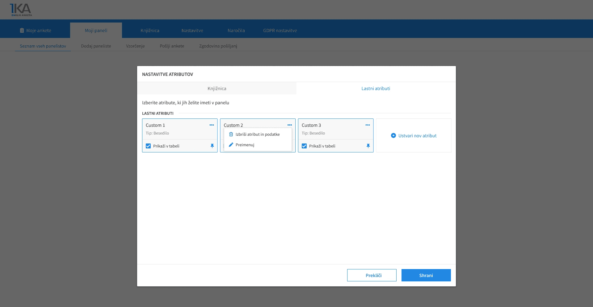1ka panels - custom variables