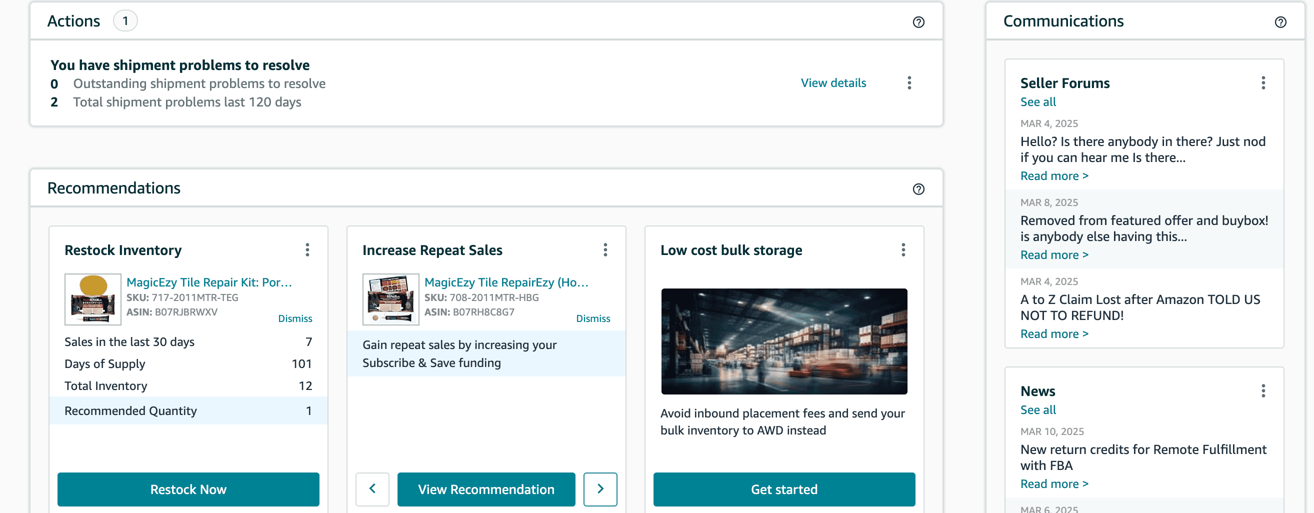 Amazon account management