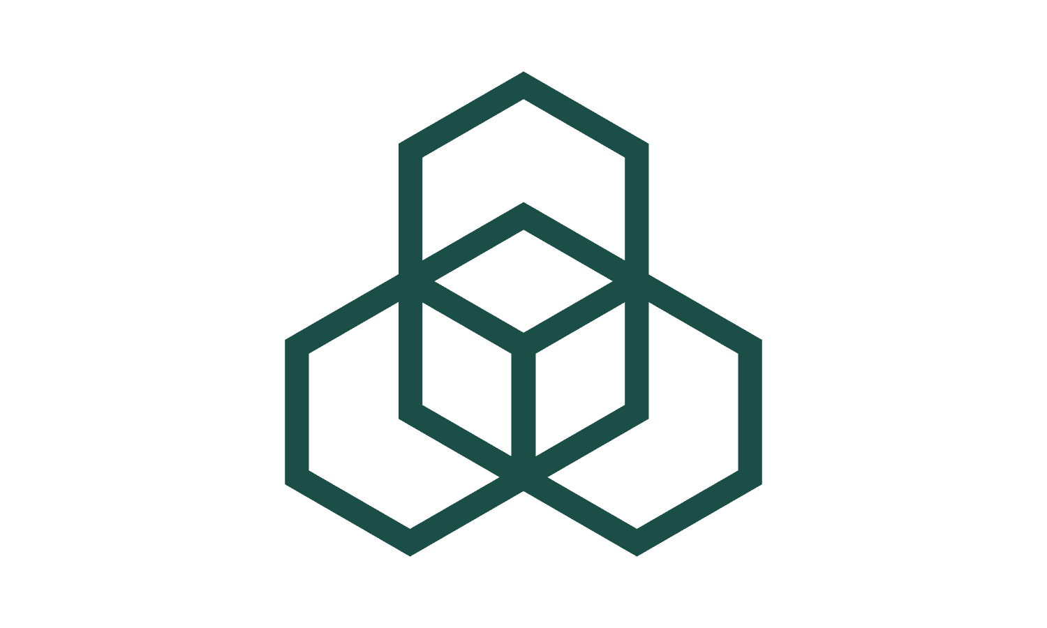 black cube line structure