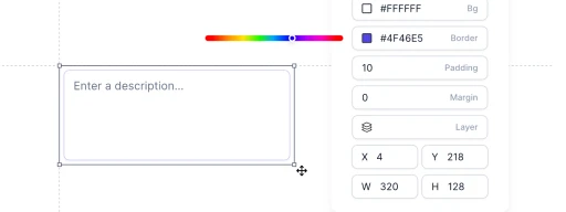 pixel-perfect form builder UI