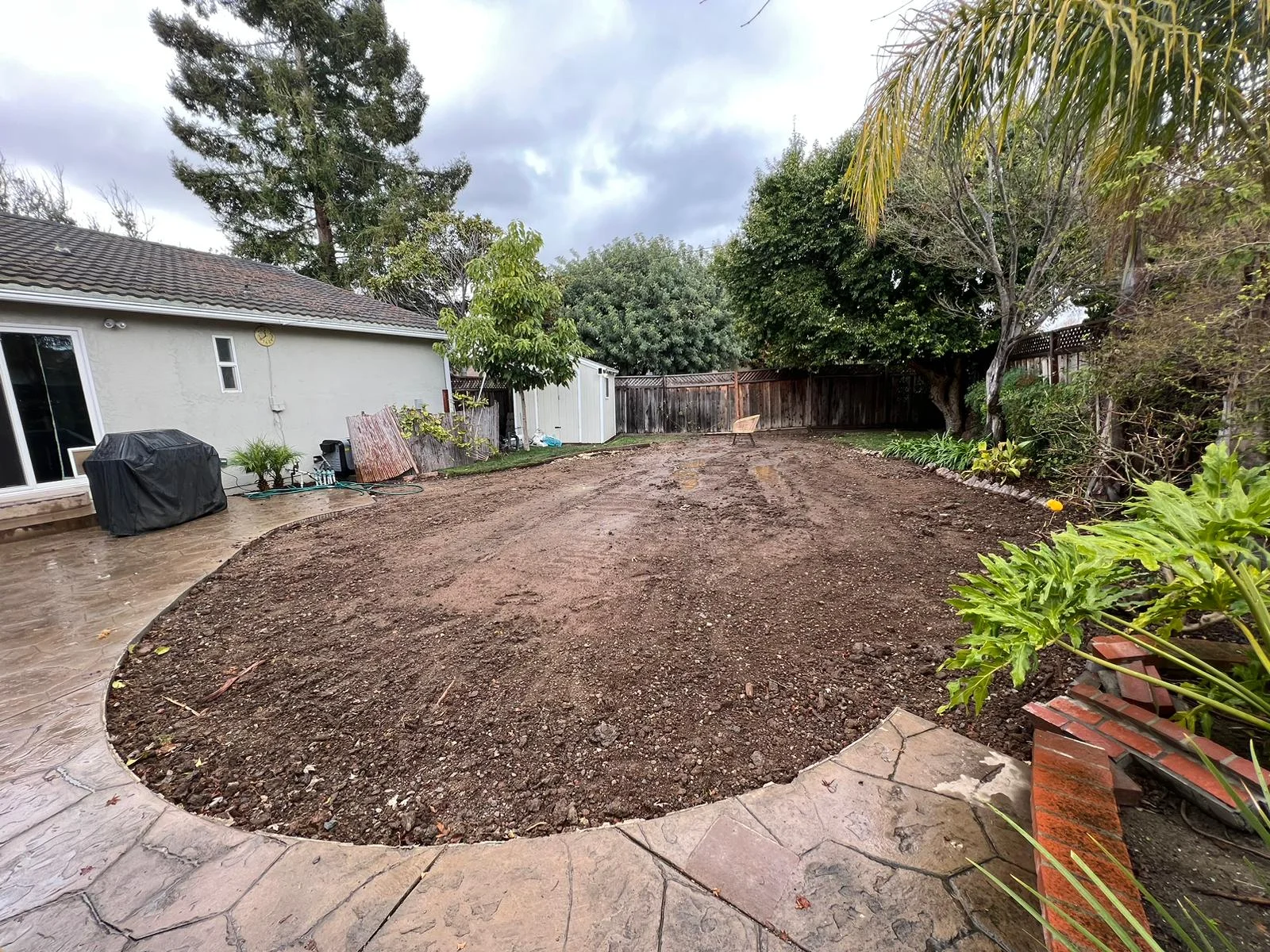After pool removal
