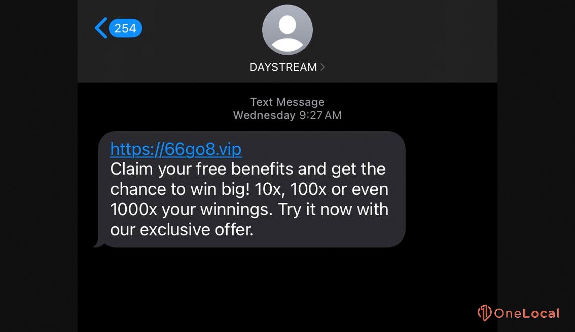 A Spam Message