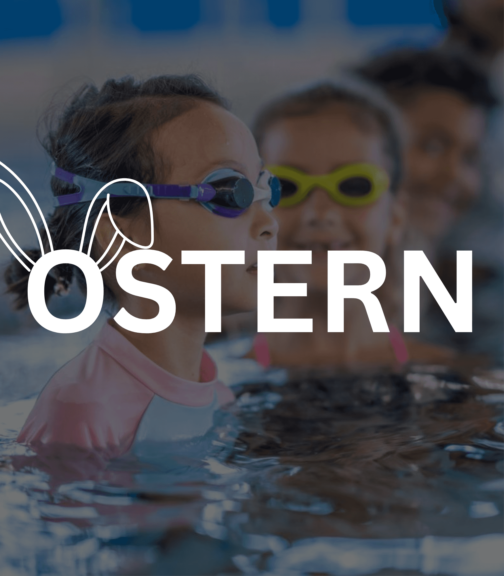 Kinderschwimmkurs im Campusbad Ludwigsburg – Kinder mit Schwimmbrillen im Wasser (Schwimmcampus KIDS)