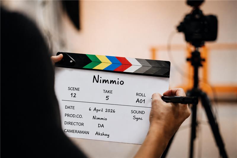 Four diverse professionals collaboratively working on a laptop, with one person pointing at the screen while others observe.
