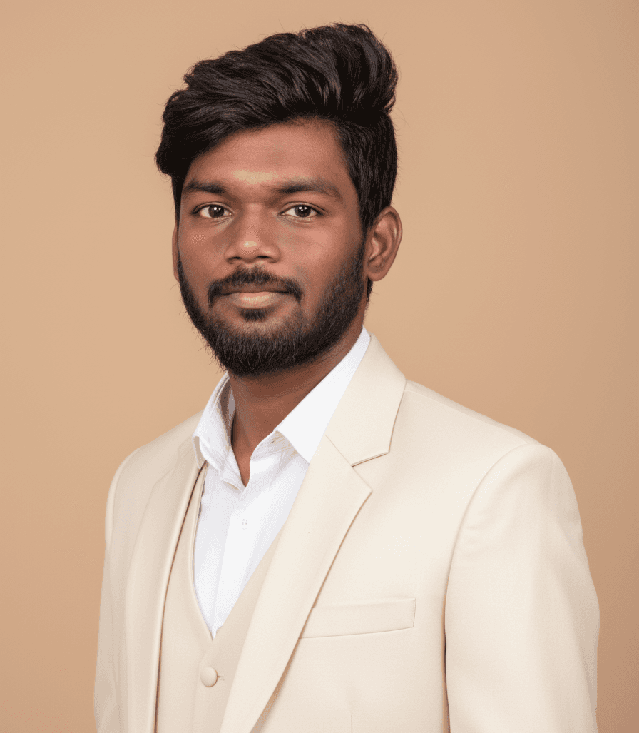 Portrait of portfolio creator – front view