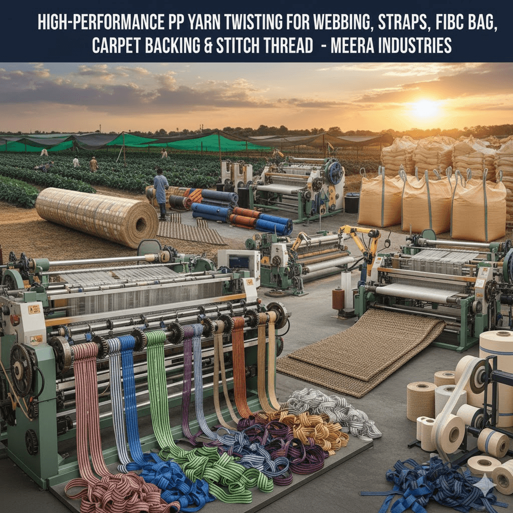Twisted PP Yarn, Webbing & Rope Manufacturing