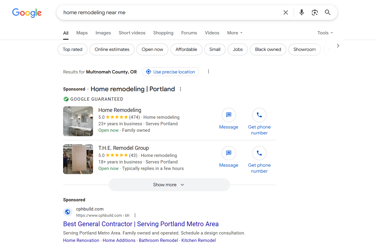home remodeling near me